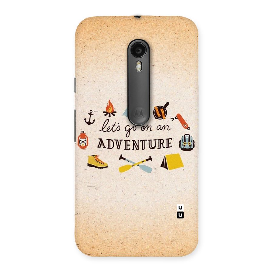 Lets Adventure Life Back Case for Moto G3