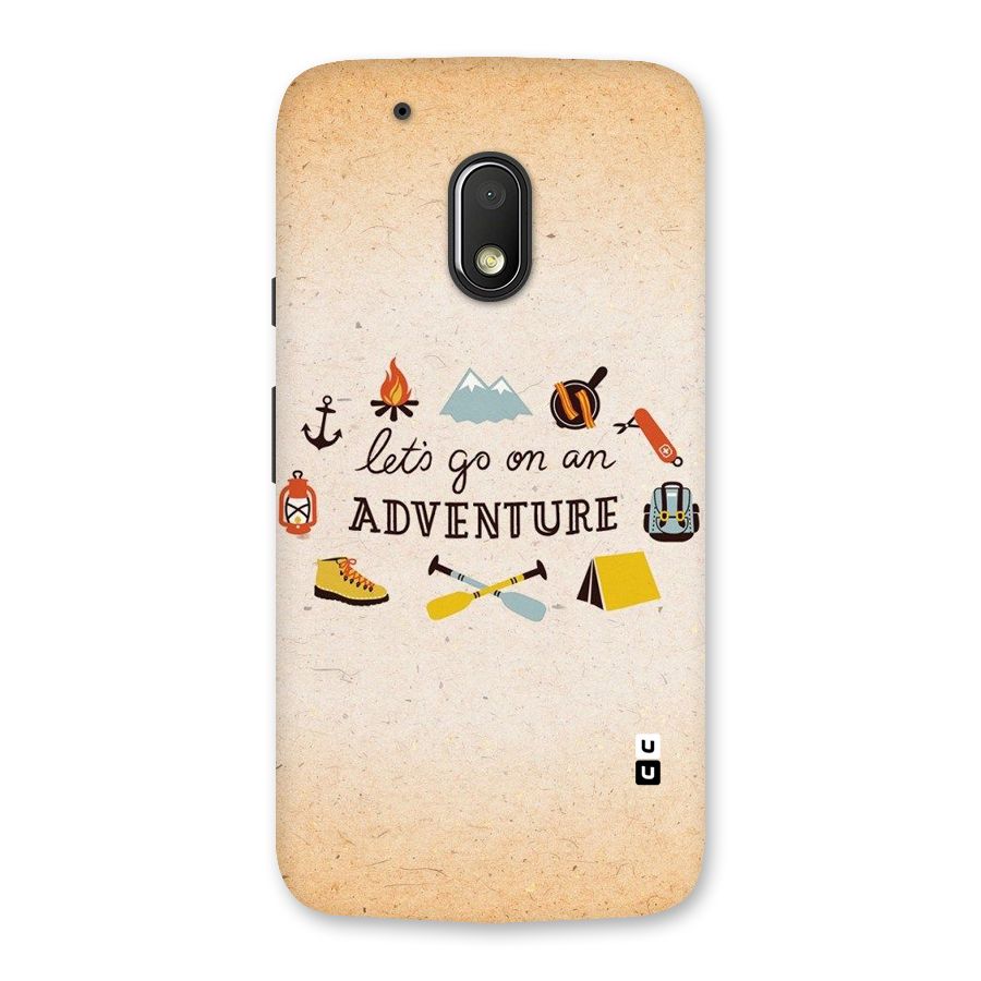 Lets Adventure Life Back Case for Moto G4 Play