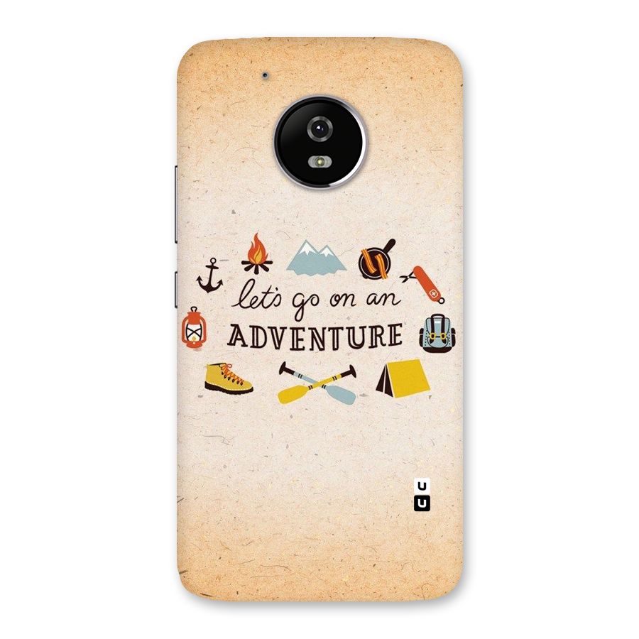 Lets Adventure Life Back Case for Moto G5