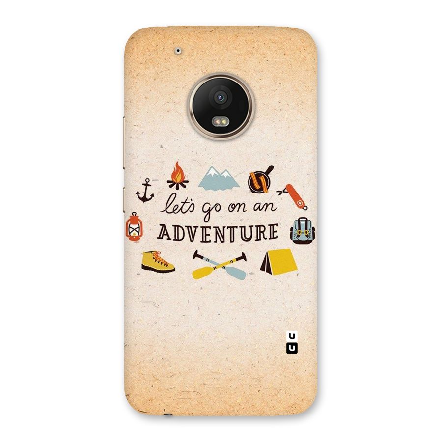 Lets Adventure Life Back Case for Moto G5 Plus