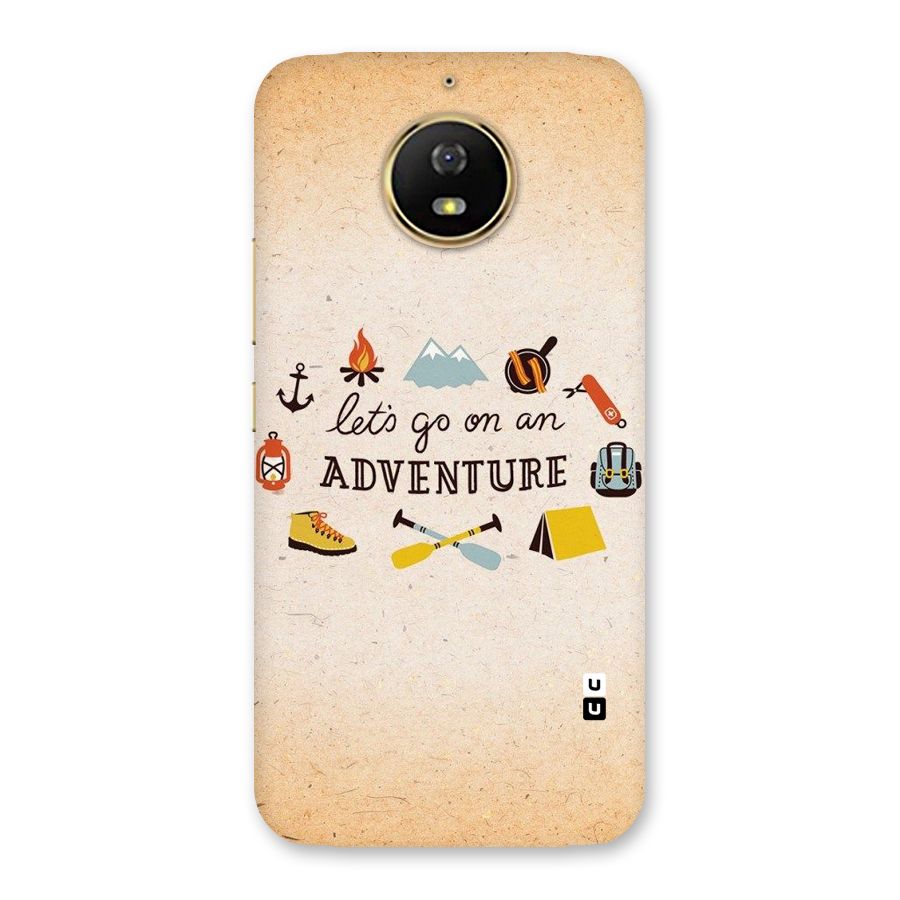 Lets Adventure Life Back Case for Moto G5s