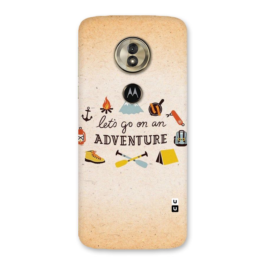 Lets Adventure Life Back Case for Moto G6 Play
