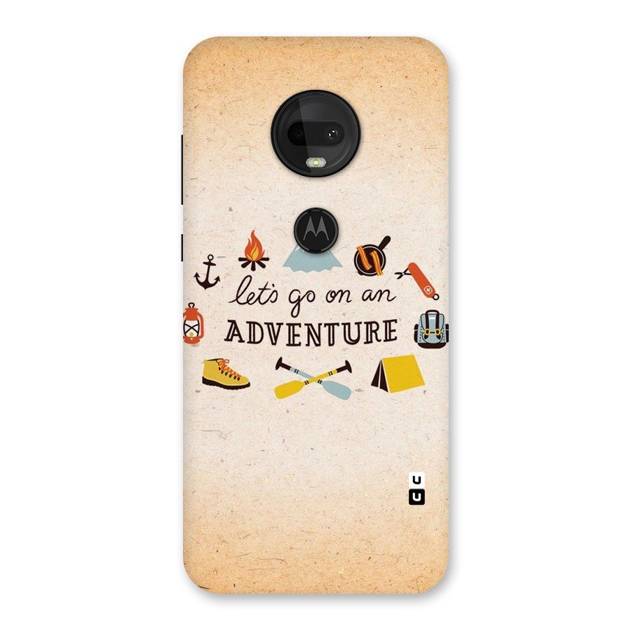 Lets Adventure Life Back Case for Moto G7