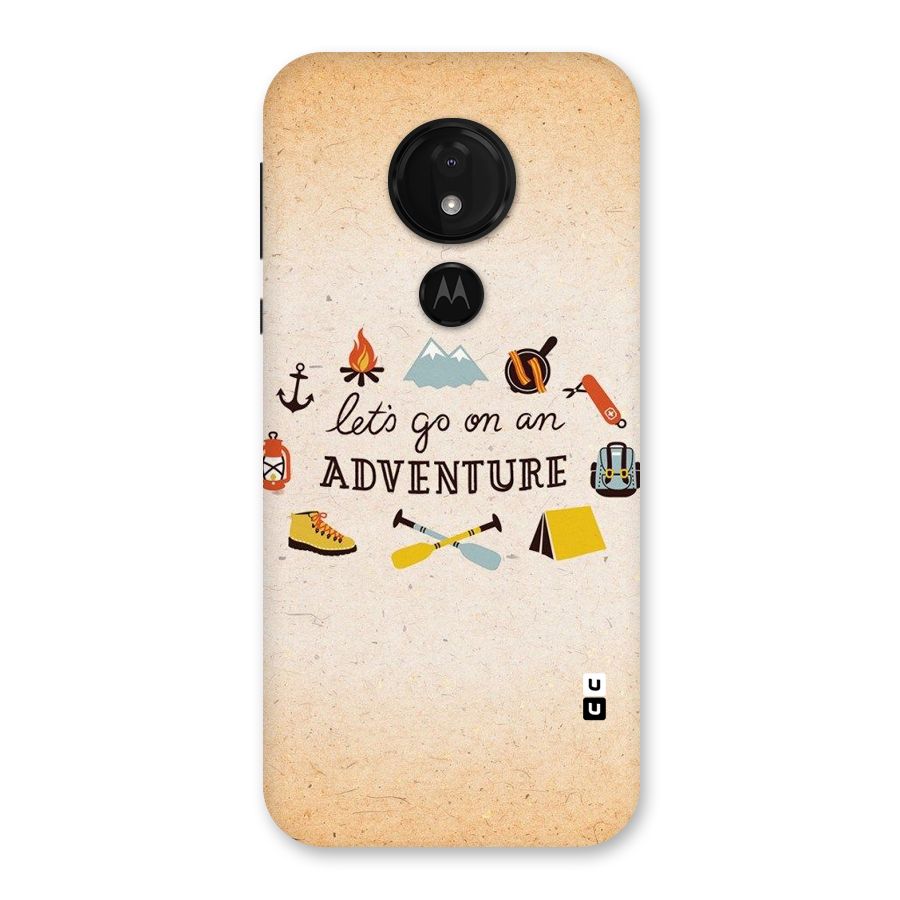 Lets Adventure Life Back Case for Moto G7 Power
