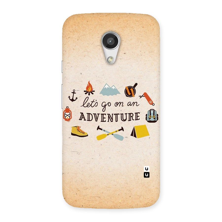 Lets Adventure Life Back Case for Moto G 2nd Gen