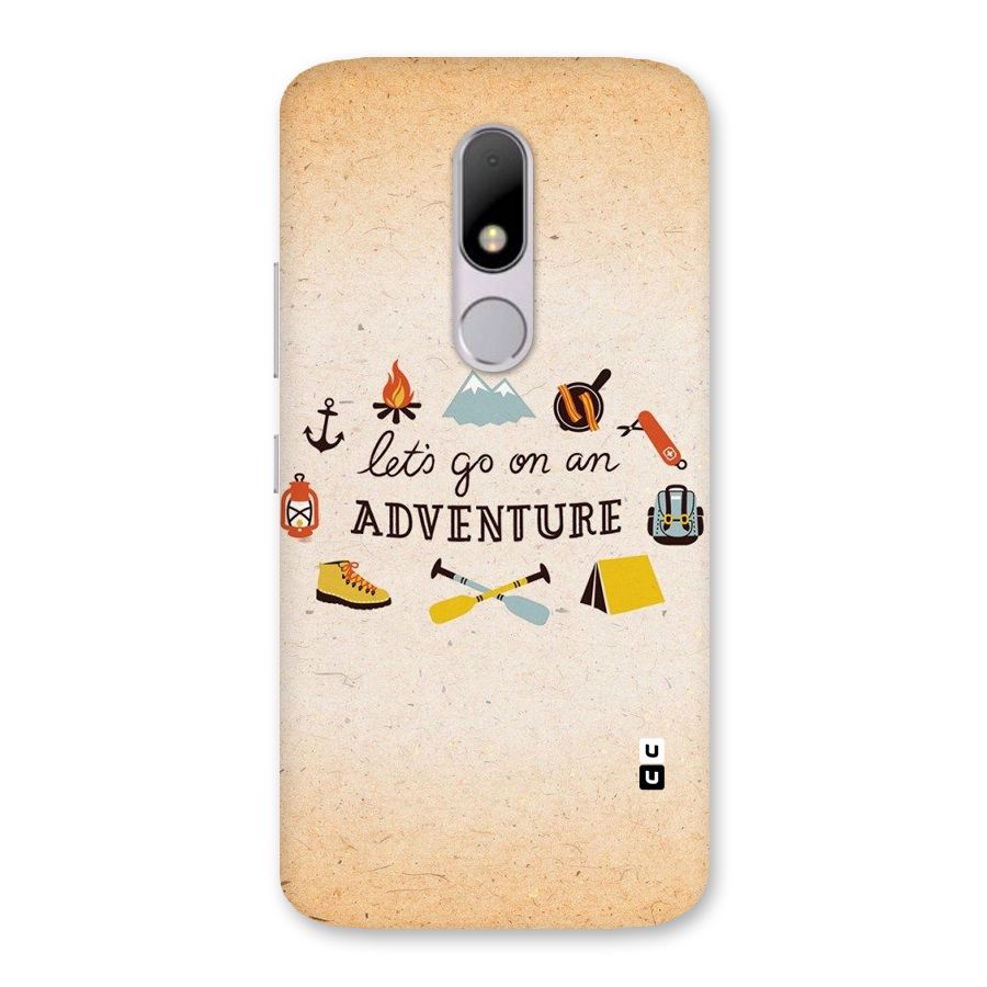 Lets Adventure Life Back Case for Moto M