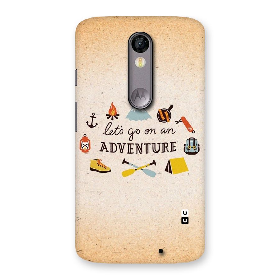 Lets Adventure Life Back Case for Moto X Force