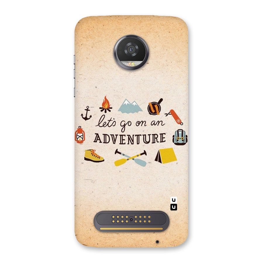 Lets Adventure Life Back Case for Moto Z2 Play