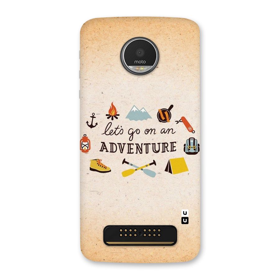 Lets Adventure Life Back Case for Moto Z Play