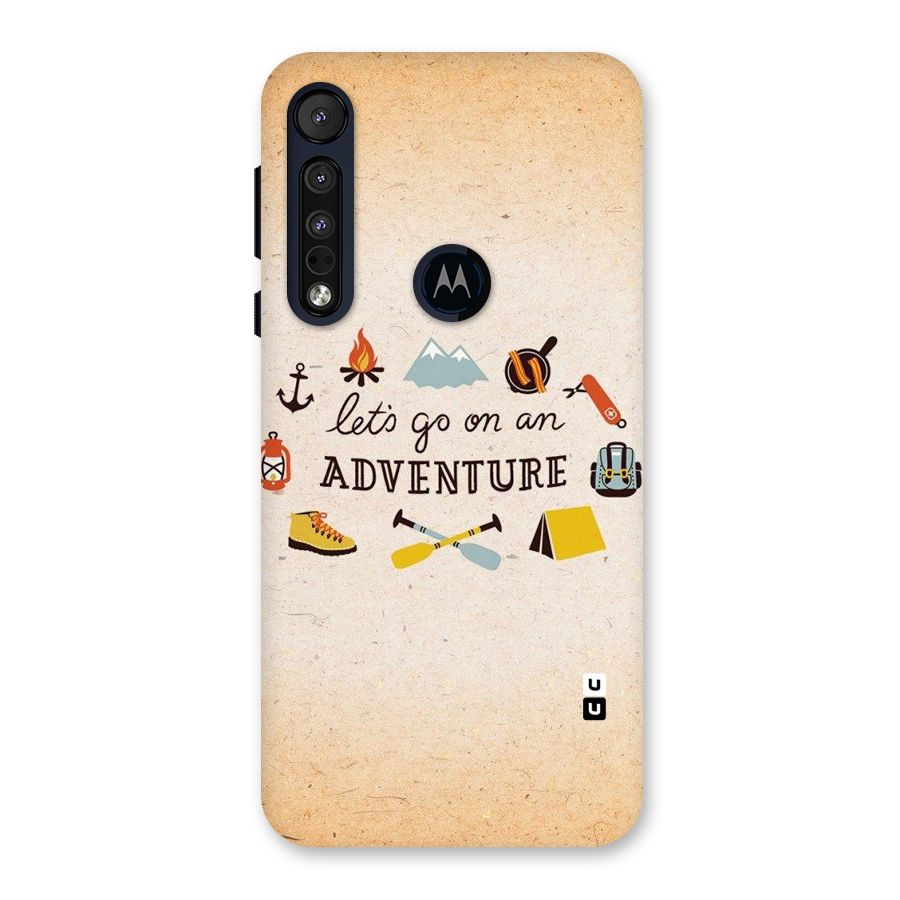 Lets Adventure Life Back Case for Motorola One Macro