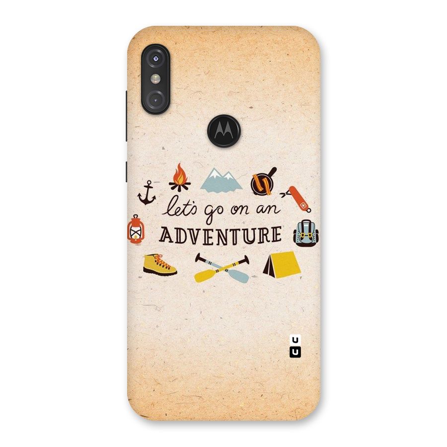 Lets Adventure Life Back Case for Motorola One Power