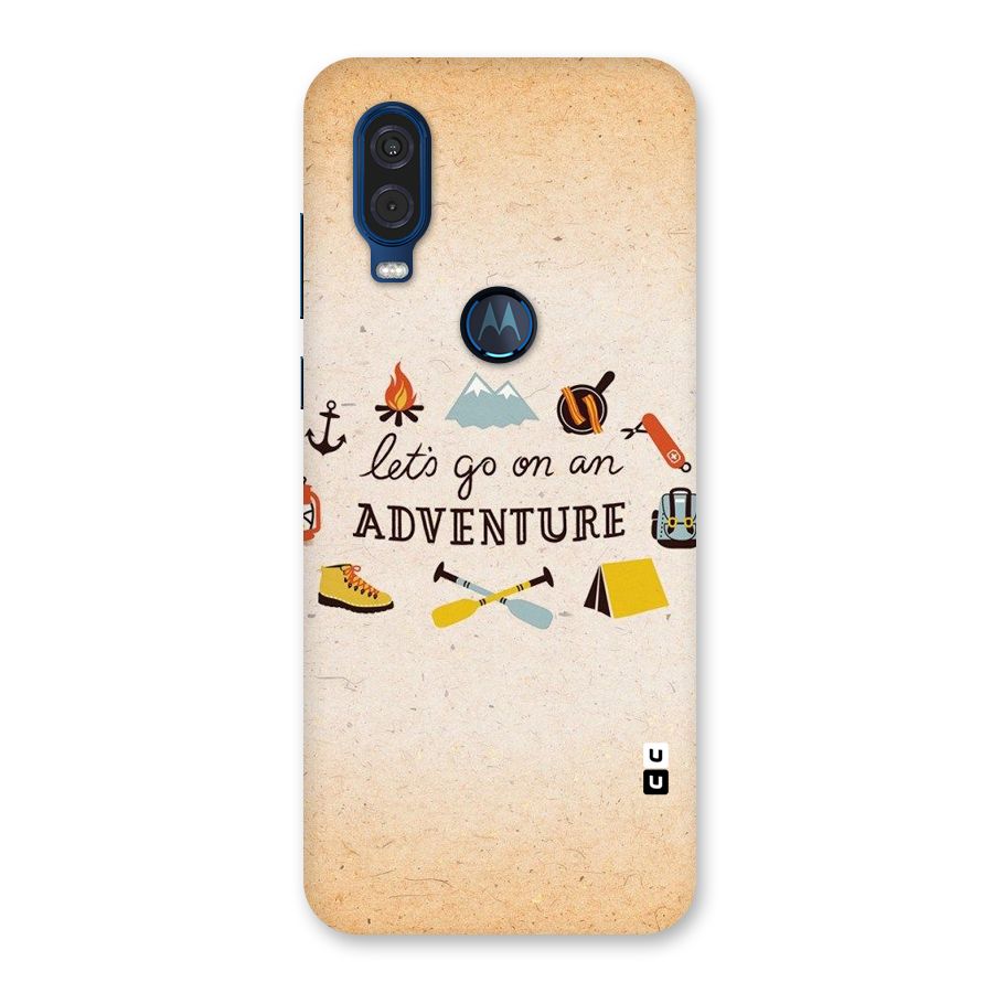 Lets Adventure Life Back Case for Motorola One Vision