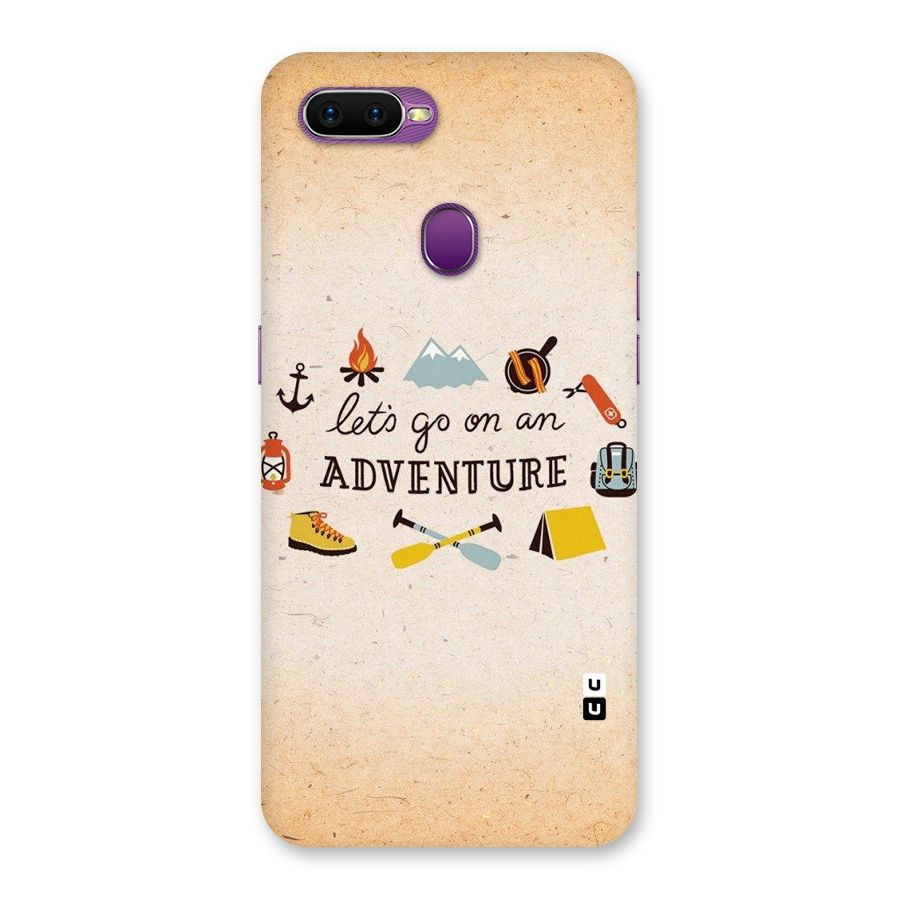 Lets Adventure Life Back Case for Oppo F9