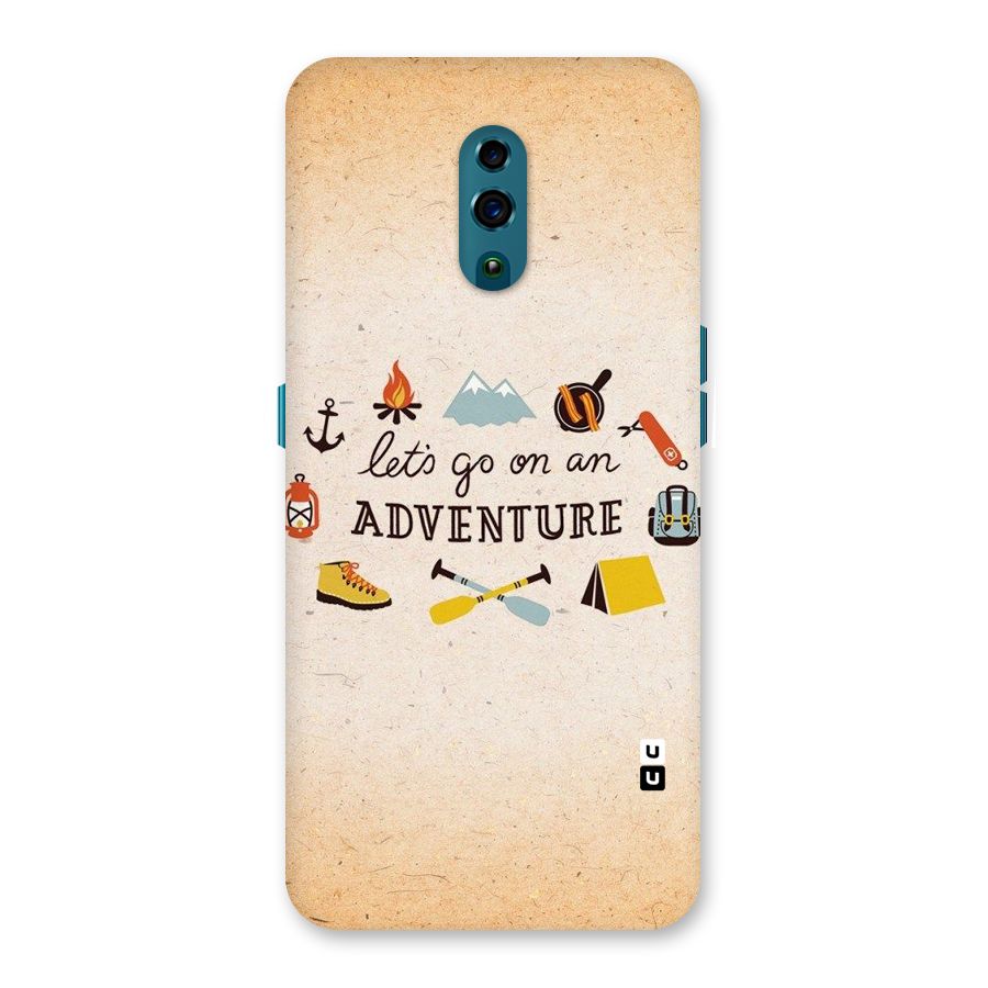 Lets Adventure Life Back Case for Oppo Reno