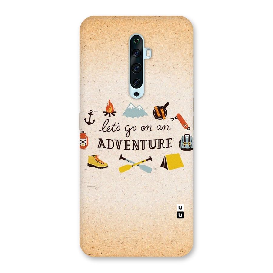 Lets Adventure Life Back Case for Oppo Reno2 F