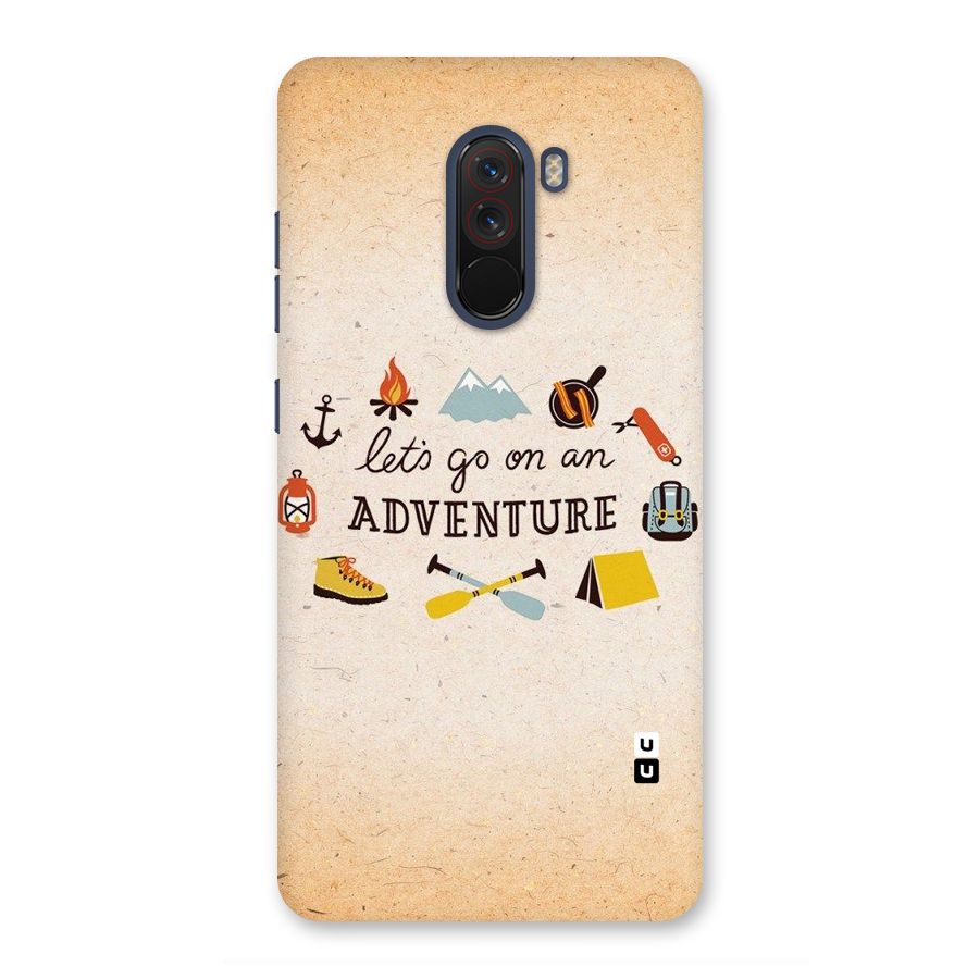 Lets Adventure Life Back Case for Poco F1