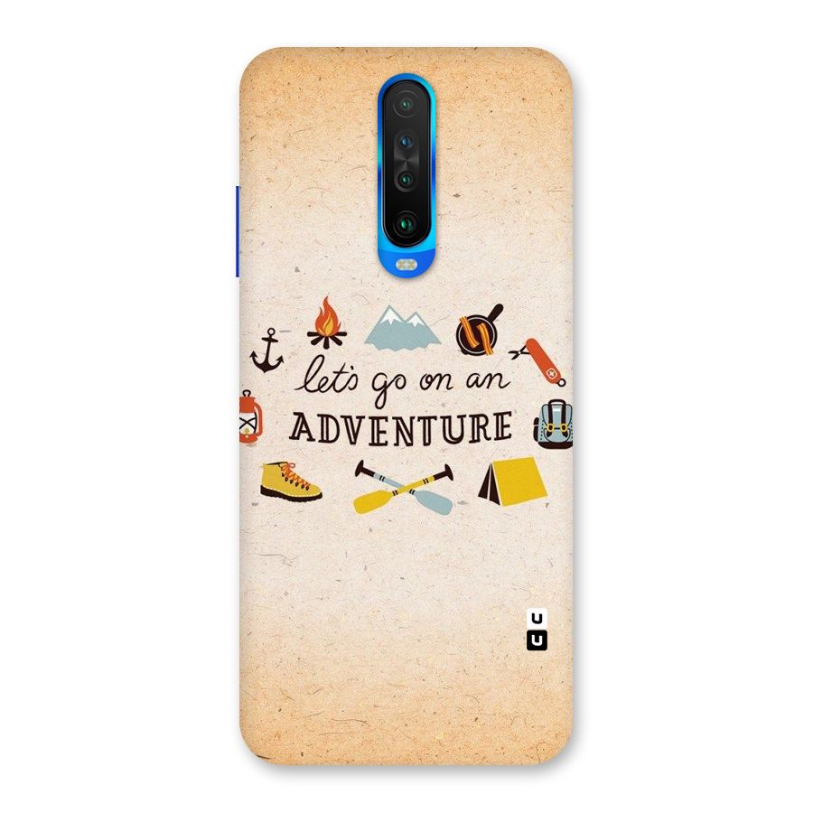 Lets Adventure Life Back Case for Poco X2