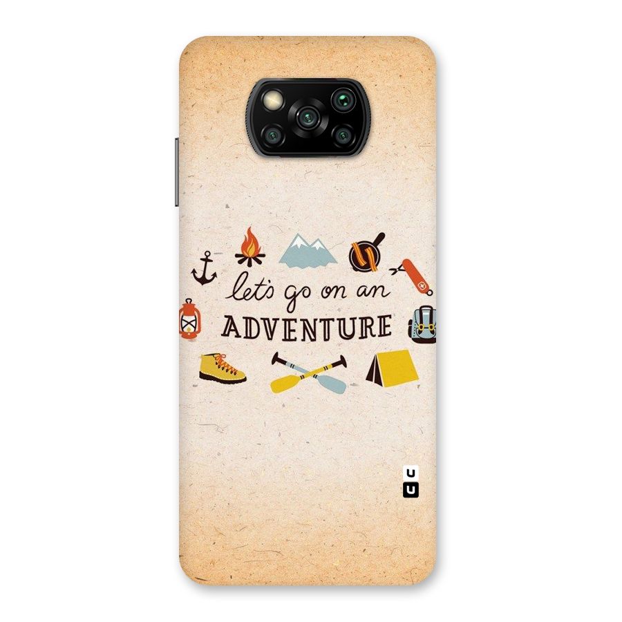 Lets Adventure Life Back Case for Poco X3