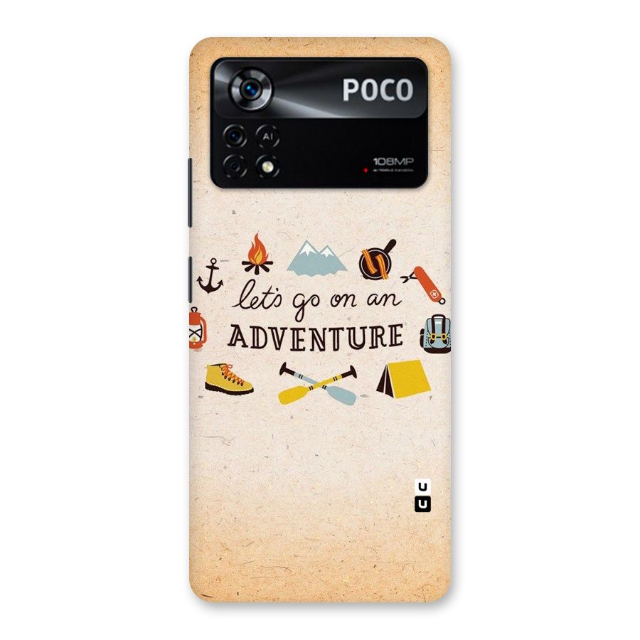 Lets Adventure Life Back Case for Poco X4 Pro 5G