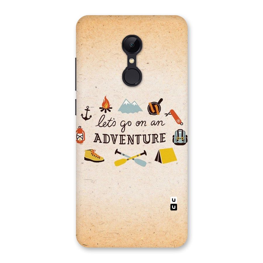 Lets Adventure Life Back Case for Redmi 5