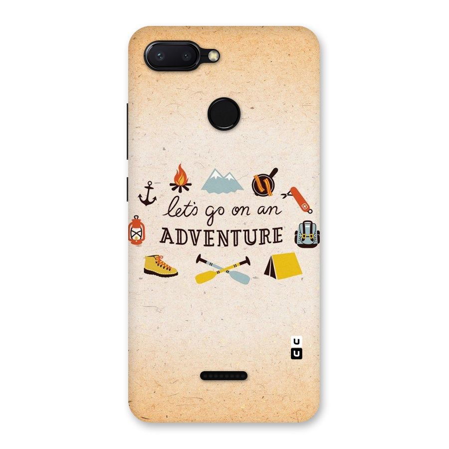 Lets Adventure Life Back Case for Redmi 6