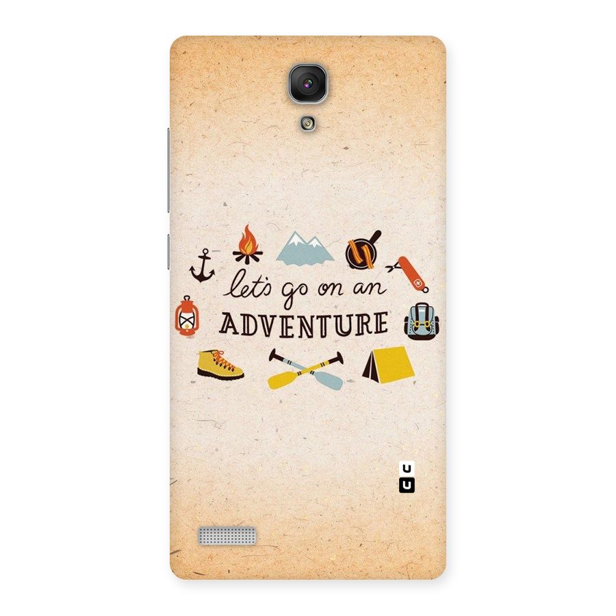 Lets Adventure Life Back Case for Redmi Note