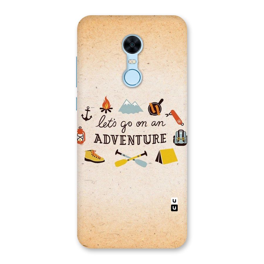Lets Adventure Life Back Case for Redmi Note 5