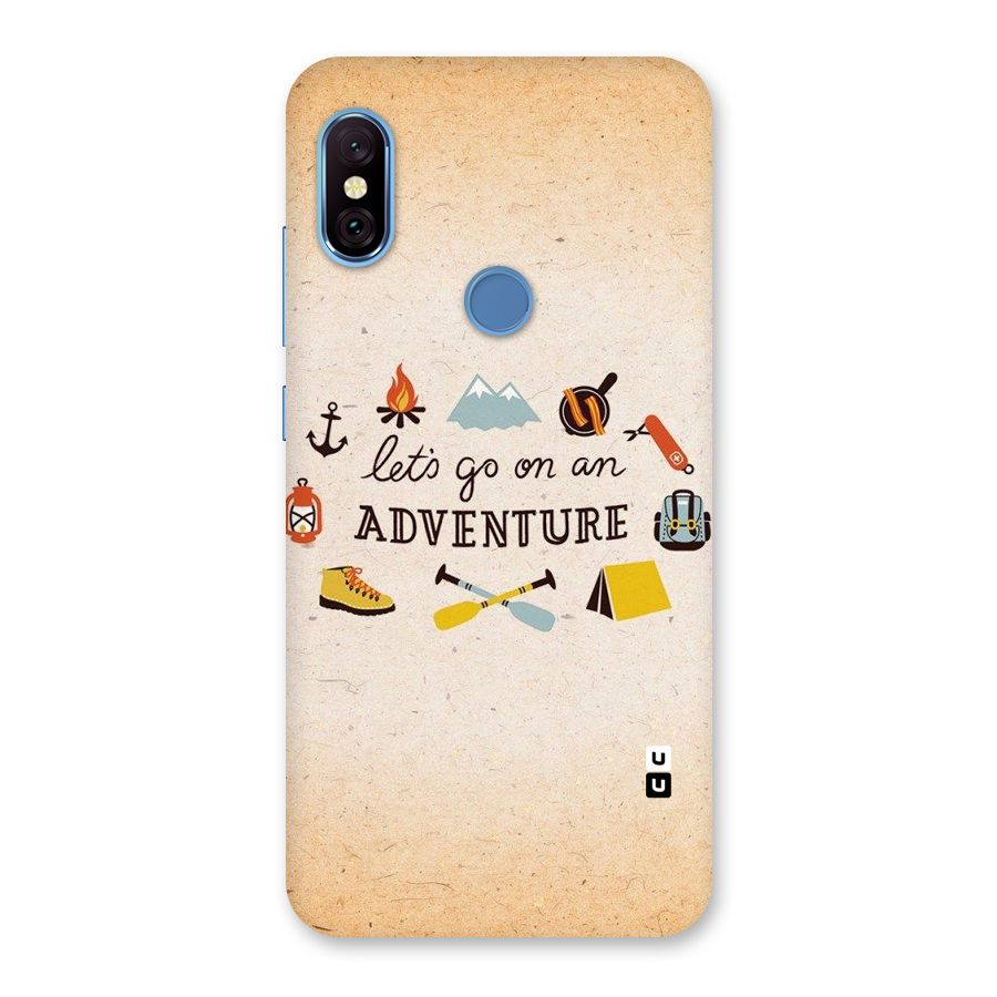 Lets Adventure Life Back Case for Redmi Note 6 Pro