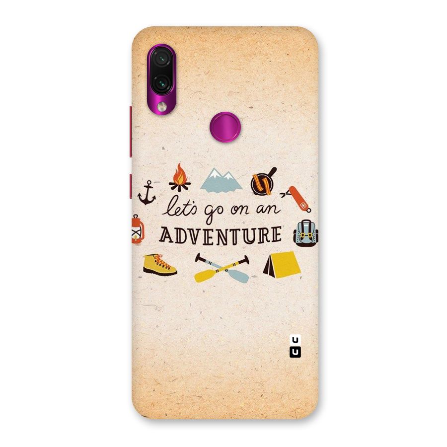 Lets Adventure Life Back Case for Redmi Note 7 Pro