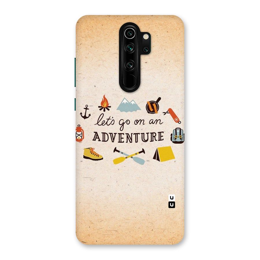Lets Adventure Life Back Case for Redmi Note 8 Pro