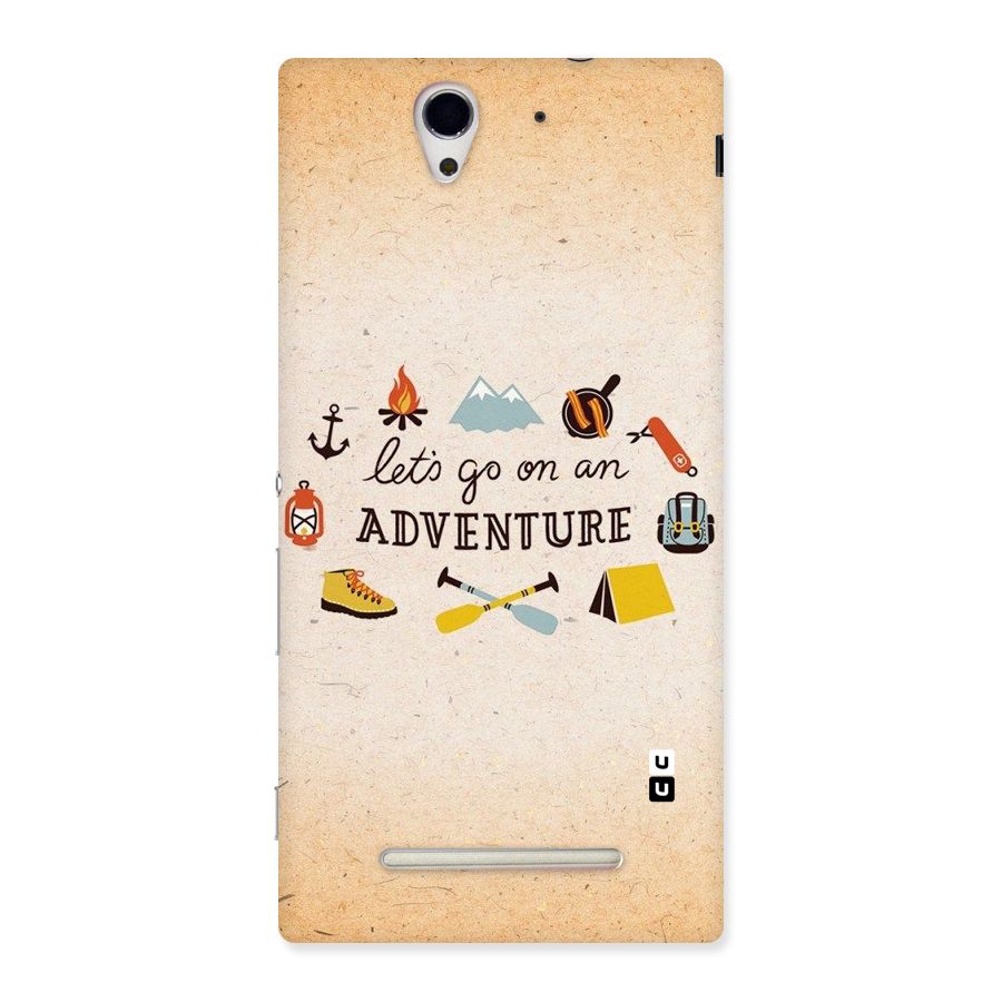 Lets Adventure Life Back Case for Sony Xperia C3