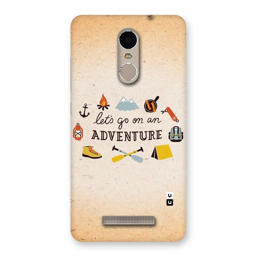Lets Adventure Life Back Case for Xiaomi Redmi Note 3