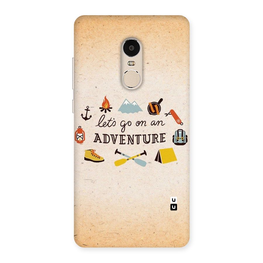 Lets Adventure Life Back Case for Xiaomi Redmi Note 4