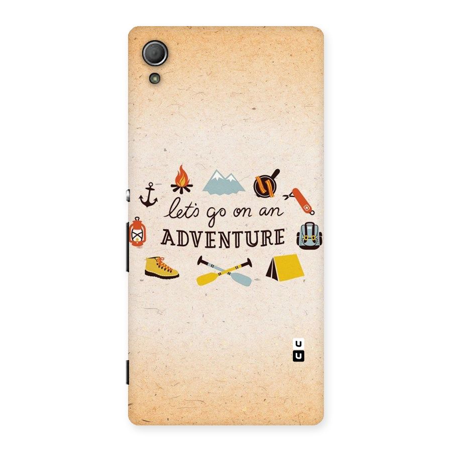 Lets Adventure Life Back Case for Xperia Z3 Plus