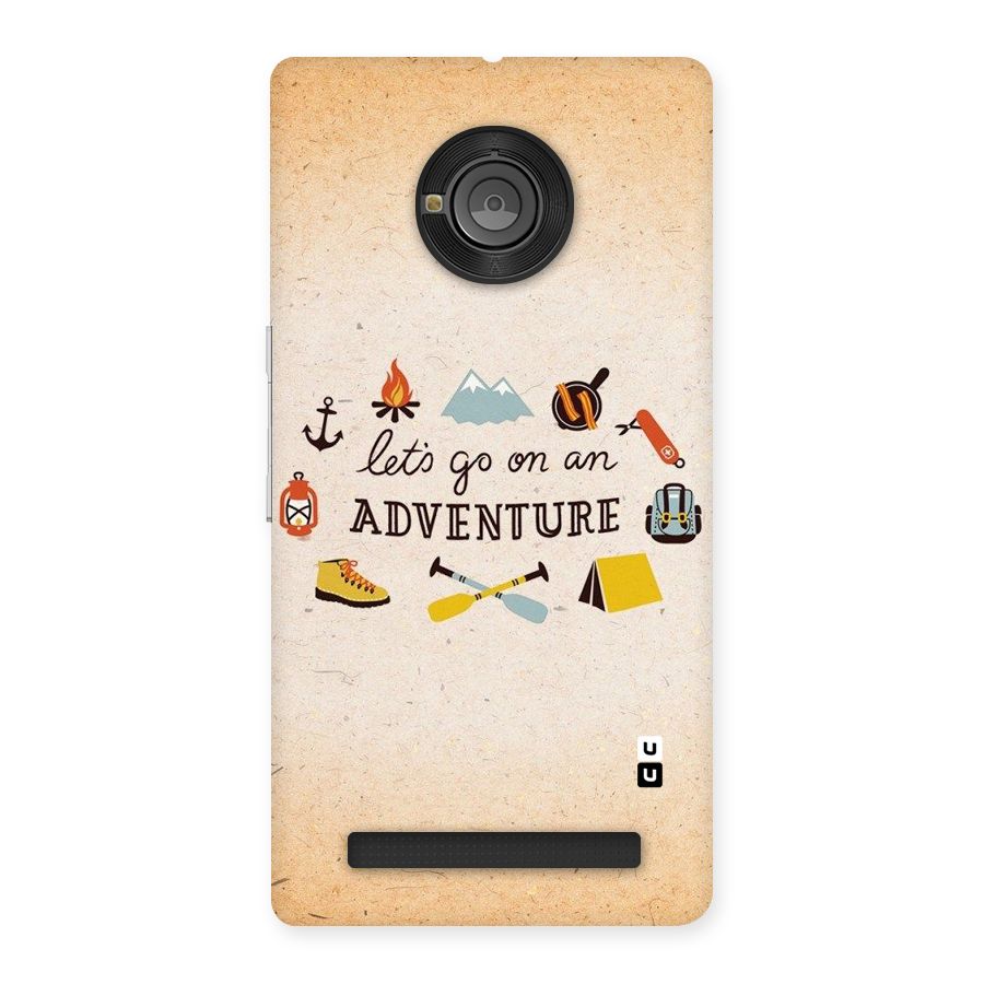 Lets Adventure Life Back Case for Yu Yunique