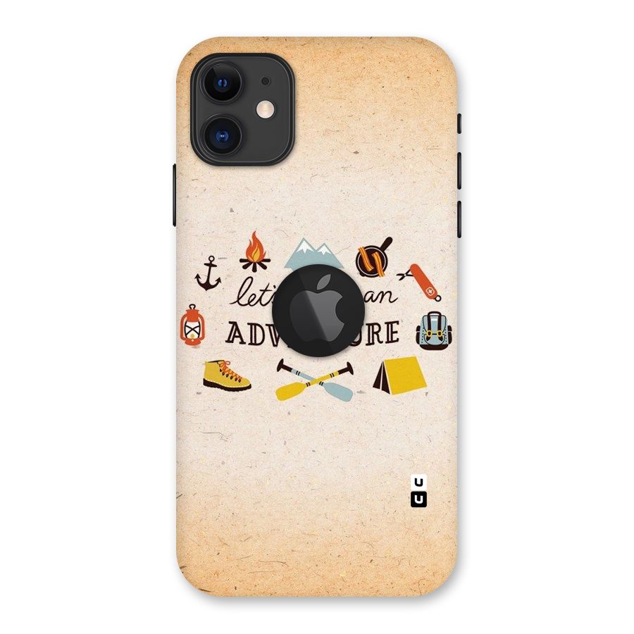 Lets Adventure Life Back Case for iPhone 11 Logo Cut