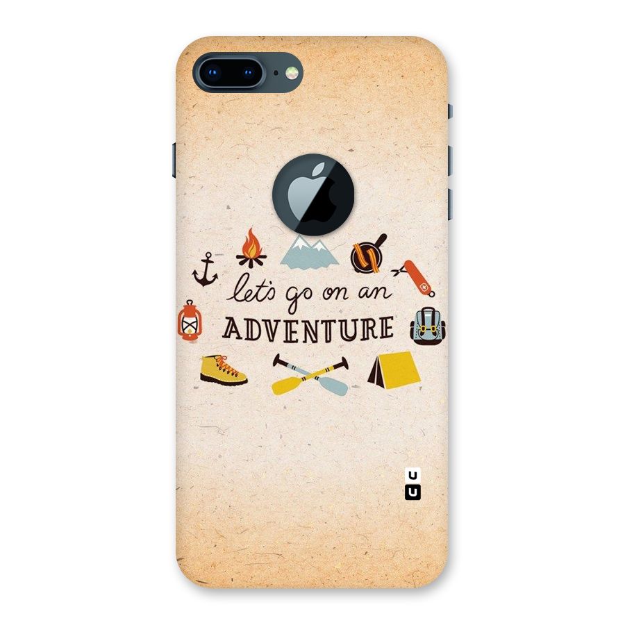 Lets Adventure Life Back Case for iPhone 7 Plus Logo Cut
