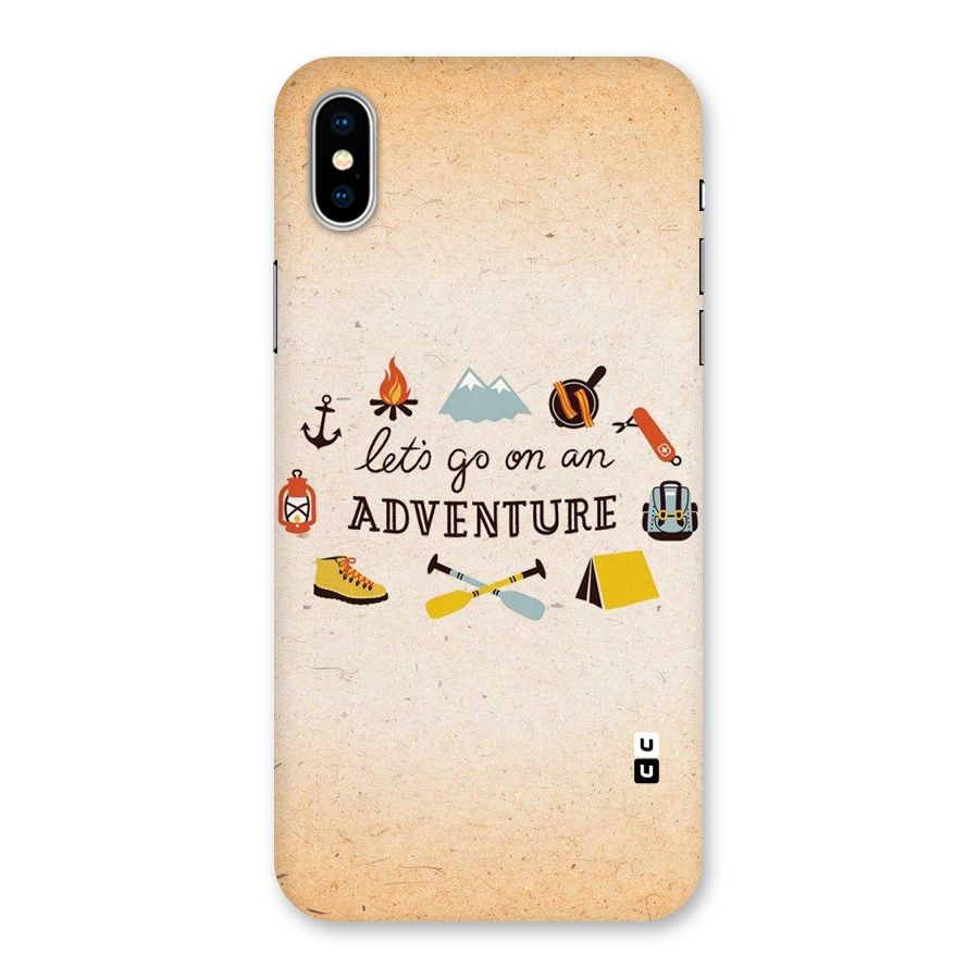 Lets Adventure Life Back Case for iPhone XS