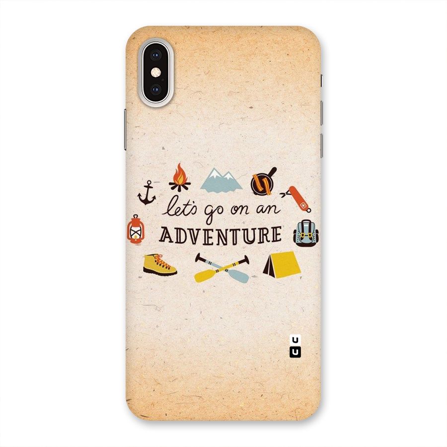 Lets Adventure Life Back Case for iPhone XS Max