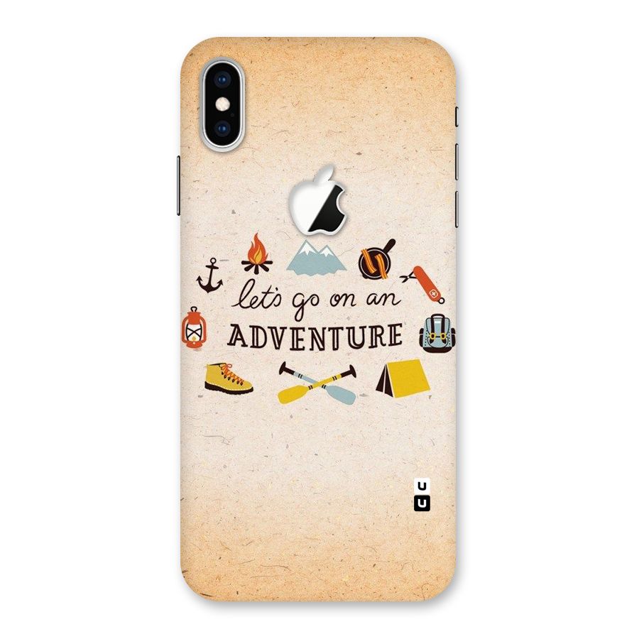 Lets Adventure Life Back Case for iPhone XS Max Apple Cut