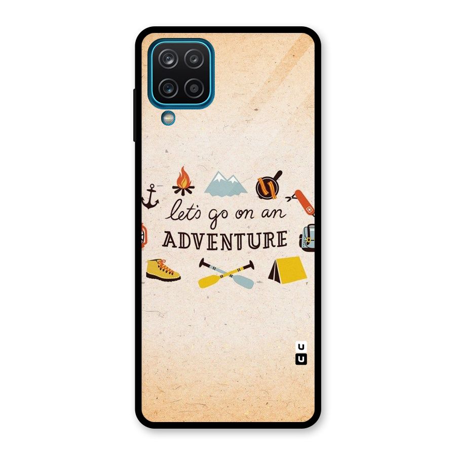 Lets Adventure Life Glass Back Case for Galaxy A12