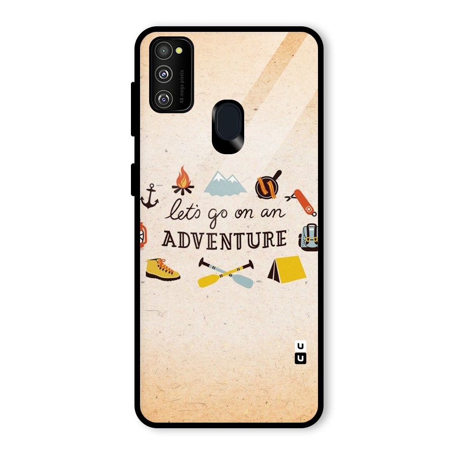 Lets Adventure Life Glass Back Case for Galaxy M30s