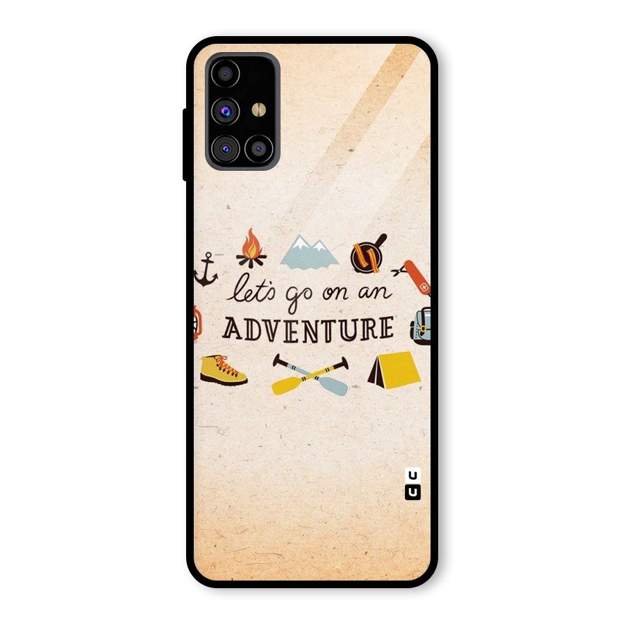 Lets Adventure Life Glass Back Case for Galaxy M31s
