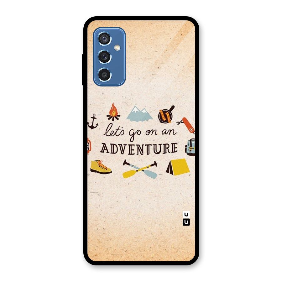 Lets Adventure Life Glass Back Case for Galaxy M52 5G