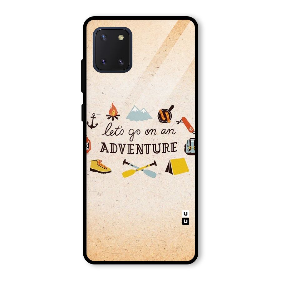 Lets Adventure Life Glass Back Case for Galaxy Note 10 Lite