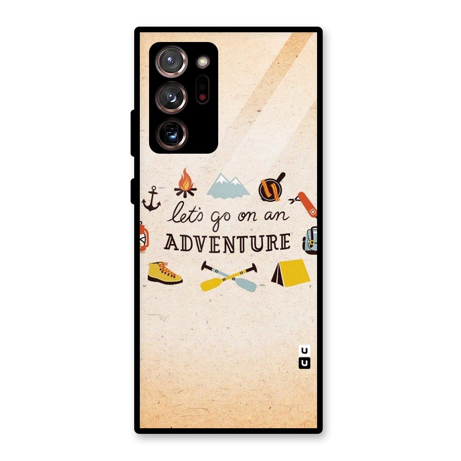 Lets Adventure Life Glass Back Case for Galaxy Note 20 Ultra