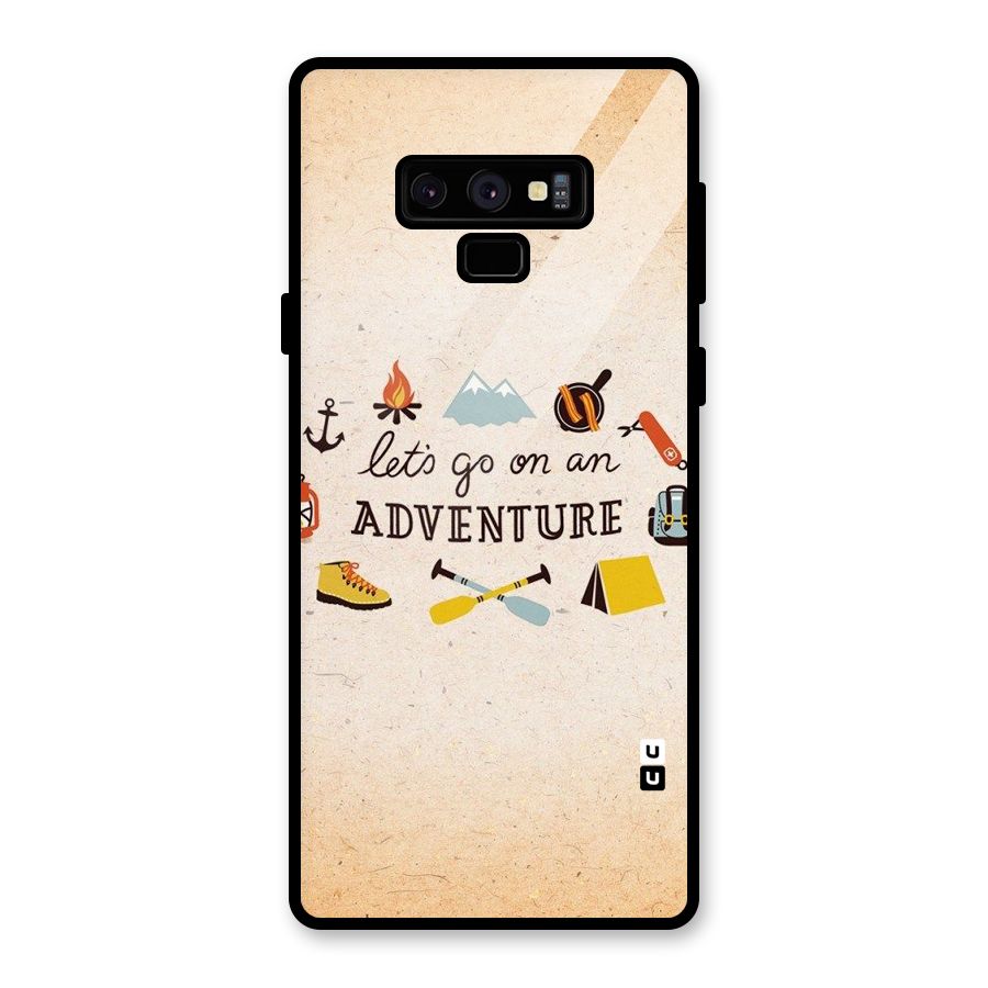 Lets Adventure Life Glass Back Case for Galaxy Note 9