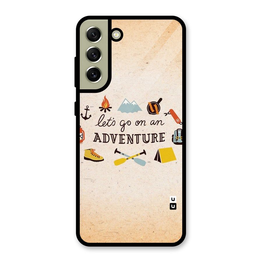 Lets Adventure Life Glass Back Case for Galaxy S21 FE 5G