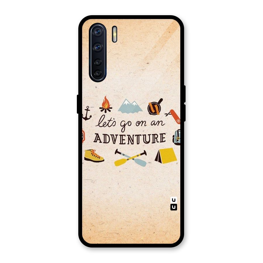 Lets Adventure Life Glass Back Case for Oppo F15