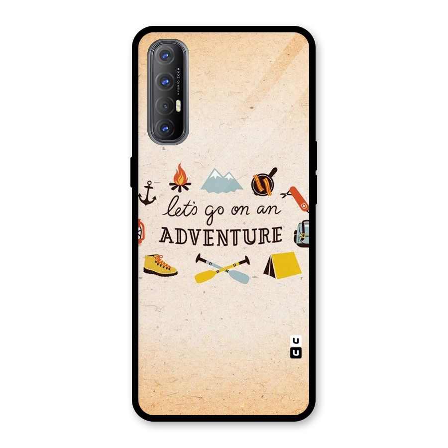 Lets Adventure Life Glass Back Case for Oppo Reno3 Pro
